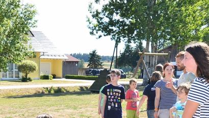 Bild: fjo
Nur wenige Kinder nehmen am Ferienprogramm der Schützen teil.