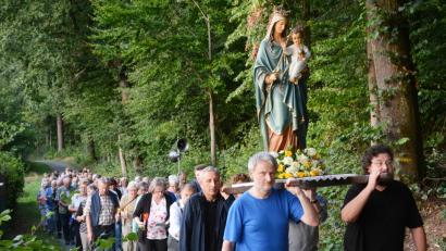 Bild: Gabi Schönberger
Lichterprozession durch den Felixwald.