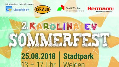 Bild: exb
Am 25. August findet im Stadtpark das 2. Sommerfest des Vereins "Karolina" statt.