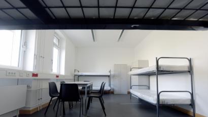 Bild: Stefan Puchner/dpa
Eine nicht belegte Flüchtlingsunterkunft.