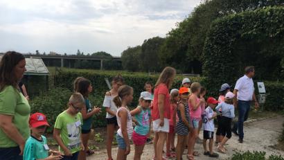 Bild: obe
Die Natur kann spannend und unterhaltsam sein, erfuhren die Neusorger Kinder beim Ferienprogramm des Obst- und Gartenbauvereins.