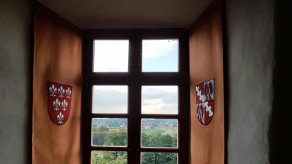 Bild: gi
Der restaurierte Saal ist die große Attraktion. Der historische Wandbehang und die zwölf Wappenfenster aus der Schlossgeschichte können bestaunt werden.