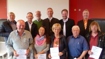 Bild: Uschald
Die geehrten Gründungsmitglieder.