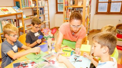 Bild: sus
Viel Spaß hatten die kleinen Besucher bei der Lesenacht in der Stadtbücherei.
