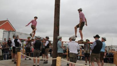 Bild: ral
Der Bankerlplatter forderte den Kirwaburschen alles ab.