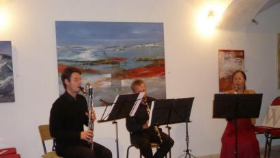 Bild: tie
Das "Klarinettentrio Schmuck" spielte bei den Wurzer Sommerkonzerten klassische und moderne Musikwerke.