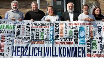 Bild: Wolfgang Steinbacher
Die Veranstalter stellen das Programm der interkulturellen Woche vor.