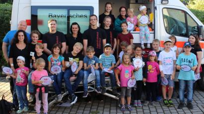 Bild: njn
Viel Spaß hatten die Kinder mit ihren Gruppenleiter bei ihrem Erste-Hilfe-Parcour durch die Stadt.