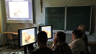 Bild: jma
Die drei Mitglieder der Jury bei der Auswertung