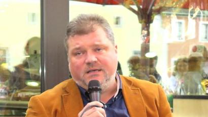 Bild: Hirsch
Fabian Borkner stellte seinen zweiten Kriminalroman vor.