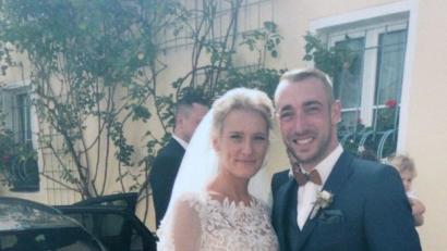 Bild: exb
Das glückliche Brautpaar: Stefan und Andrea Messer