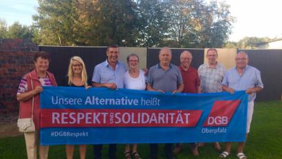 Bild: exb/Ertl
Der Kreisvorstand des DGB stellt die Forderungen nach Respekt und Solidarität in den Mittelpunkt einer Kampagne zur Landtagswahl.