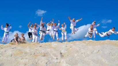 Bild: exb
Ein Fotoshooting krönt den Traininsgtag auf dem weißen Berg.