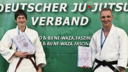 Bild: sbo
Die Judoka Andrea Hofmann und Thomas Kraus vom TB Weiden sind Deutsche Vizemeister.
