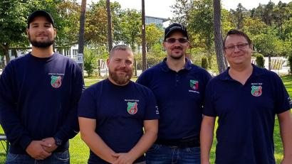 Bild: R. Kreuzer
Die erfolgreichen "Ostmark"-Schützen: (von links) Dandorfer Johannes, Lippe Bernhard, Galla Christoph, Nickl Michael.