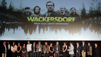 Bild: Götz
Die Macher und Hauptdarsteller des Films „Wackersdorf“ kamen zur Vorpremiere nach Schwandorf.