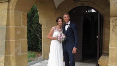 Bild: sei
Lisa und Ralph Bergler heiraten in der evangelischen Kirche in Mantel.