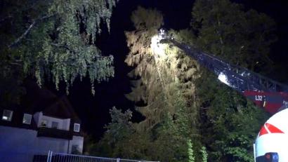 Bild: jma
Ein Baum stürzte auf das Alten- und Pflegeheim Hammergmünd.