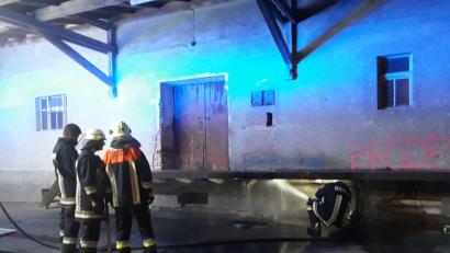 Bild: pop
Die Feuerwehrleute an der Einsatzstelle.