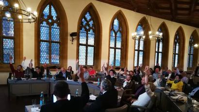 Bild: ass
Bei seiner jüngsten Sitzung stimmte der Amberger Stadtrat nicht nur über das Bürgerspital-Projekt ab (Bild), sondern formulierte auch ein Statement gegen die AfD.