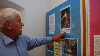 Bild: tss
Heiner Aichinger hat die Geschichte der Bayerischen Verfassung und der Landtage ab 1818 erforscht.