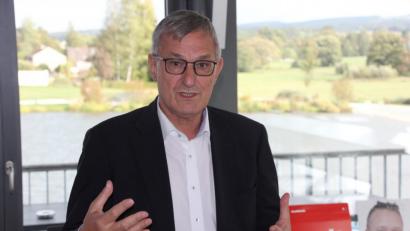 Bild: kro
Linken-Parteivorsitzender Bernd Riexinger sprach im Seenario.