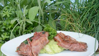 Bild: Bild: Gabi Schönberger
Unter dem Parmaschinken versteckt sich zarte Kalbsleber.