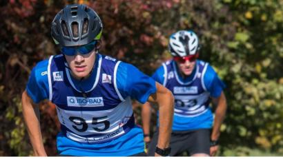 Bild: chl
Linus Uschold vom SCMK unterliegt später im Zielsprint um 0,3 Sekunden und wird damit Zweiter in der U 16 .