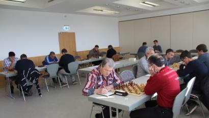 Bild: frd
14 Schachspieler kämpften um den Einzug in die nächste Runde. Bild: frd
