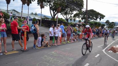 Bild: privat
Wolfgang Schmatz (vorne) auf der Radstrecke.