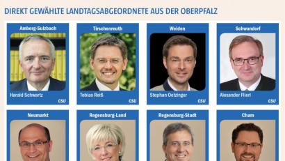 Bild: Oberpfalz Medien
Die Direktkandidaten der Oberpfälzer Stimmkreise