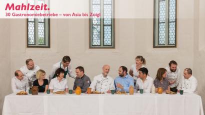 Bild: exb
Für die Imagekampagne nahm sich das Netzwerk Nabburg Leonardo da Vincis berühmtes Bild vom letzten Abendmahl zum Vorbild.