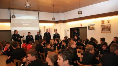 Bild: wro
Das Thema Fahrzeugkunde stand im Mittelpunkt des Leistungstestes, der im Feuerwehrhaus Wiesau stattfand. Geleitet wurde die Prüfung von Wolfgang Bauer, Stefan Gleißner, Florian Trießl, Johannes Schmid und Günther Fachtan (stehend, von links).