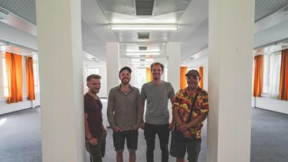 Bild: Lukas Meister
Die „Sündikat“-Mitstreiter (von links) Georg Weig, Lukas Höllerer, Christian Gold und Roland Pötz.