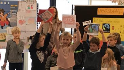 Bild: exb
In der Woche der Nachhaltigkeit starteten die Schüler etliche Aktionen zur Verbraucherbildung.