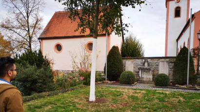 Bild: Thomas Dobler
Fast jede zweite Stimme fiel bei der Abstimmung über die möglichen Projekte des Bürgerhaushalts 2019 auf eine Maßnahme im Ortsteil Neukirchen. Dort soll beim Kriegerdenkmal eine Ruhebank um den Baum errichtet werden.