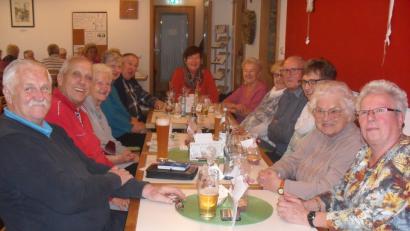 Bild: exb
Gemütliches Beisammensein der Wanderfreunde.