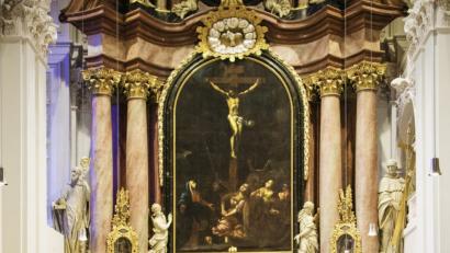 Bild: Katholische Kirchenstiftung/exb
Der Basilikachor und der Chor Rastislav unter Leitung von Kirchenmusikdirektor Andreas Sagstetter beim Herbstkonzert 2015. Am Sonntag stehen beide Chöre zum zehnten Male gemeinsam vorm Hochaltar.