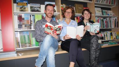 Bild: fph/Peggy Biczysko
Jörg Stifter, Maria Rupprecht und Julia Benkhardt (von links) stellten bei ihrem Wein-Leseabend in der Marktredwitzer Buchhandlung Rupprecht ihre Lieblingsbücher vor.