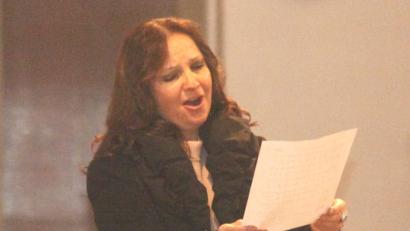 Bild: Hirsch
Sopranistin Dagmar Spannbauer sang beim Benefizkonzert neues geistliches Liedgut.