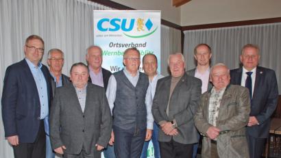 Bild: wee
Ortsvorsitzender Dieter Rosenberg gratulierte den Jubilaren und bedankte sich für die langjährige Treue und Unterstützung des CSU-Ortsverbandes Wernberg-Köblitz. Unser Bild zeigt von links MdL Alexander Flierl, Josef Klinger, Josef Müller, Thomas Zenger, Alois Meller, Martin Geitner, Fritz Geitner, Bürgermeister Konrad Kiener, Alois Leitl und Dieter Rosenberg.