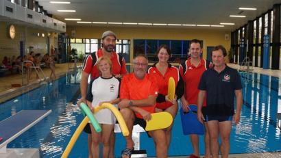 Bild: Hirsch
Christa Schwaiger, Thomas Pichl, Peter von der Sitt, Daniela Fritz, Michael Maget und Walter Martin (von links) organisierten die Projektwoche.