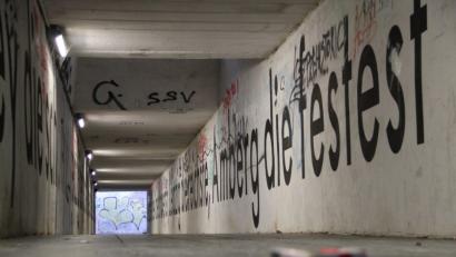 Bild: upl
Die Fußgängerunterführung an der Ruoffstraße führt zu den Bahngleisen und ist immer wieder verschmutzt.