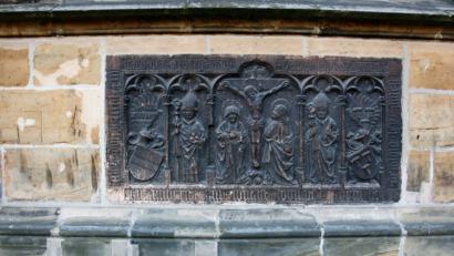 Bild: Rainer Christoph
In der Amberger Martinskirche ist die Grabplatte des hochgeschätzten Amberger Bürgers Hans Klopfer zu sehen, der aus Weiden stammte.