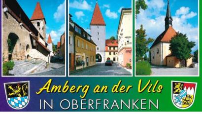Bild: roa
Allmächd, Amberg in Oberfranken? Im Jahr 2000 gab es diese Postkarte in einem Amberger Schreibwarengeschäft zu kaufen.