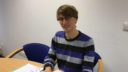 Bild: ihl
Benedikt Fröhlich hat eine Schokoladenseite:- Mathematik. Der Student erhält heute seinen letzten Schülerpreis in einem Mathematikwettbewerb.