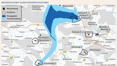 Bild: Stadtwerke Sulzbach-Rosenberg
Das Wasser für die Sulzbacher Tiefbrunnen kommt aus dem Gebiet des Birglandes.
