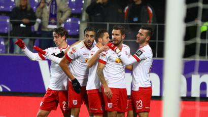 Bild: Jahn Regensburg
Marco Grüttner gleicht mit seinem achten Saisontreffer aus.