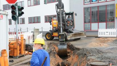 Bild: exb
Die Arbeiten in der Schillerstraße sind längst beendet. Aber auch 2019 haben die Stadtwerke Weiden einiges vor.