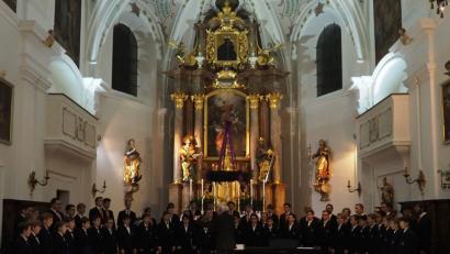 Bild: Franz Lahm
Erhebende Chormusik des weltbekannten Chores erklingt zum Abschluss des Stadtjubiläums und begeistert die Besucher in der voll besetzten Stadtpfarrkirche in Neustadt/WN.